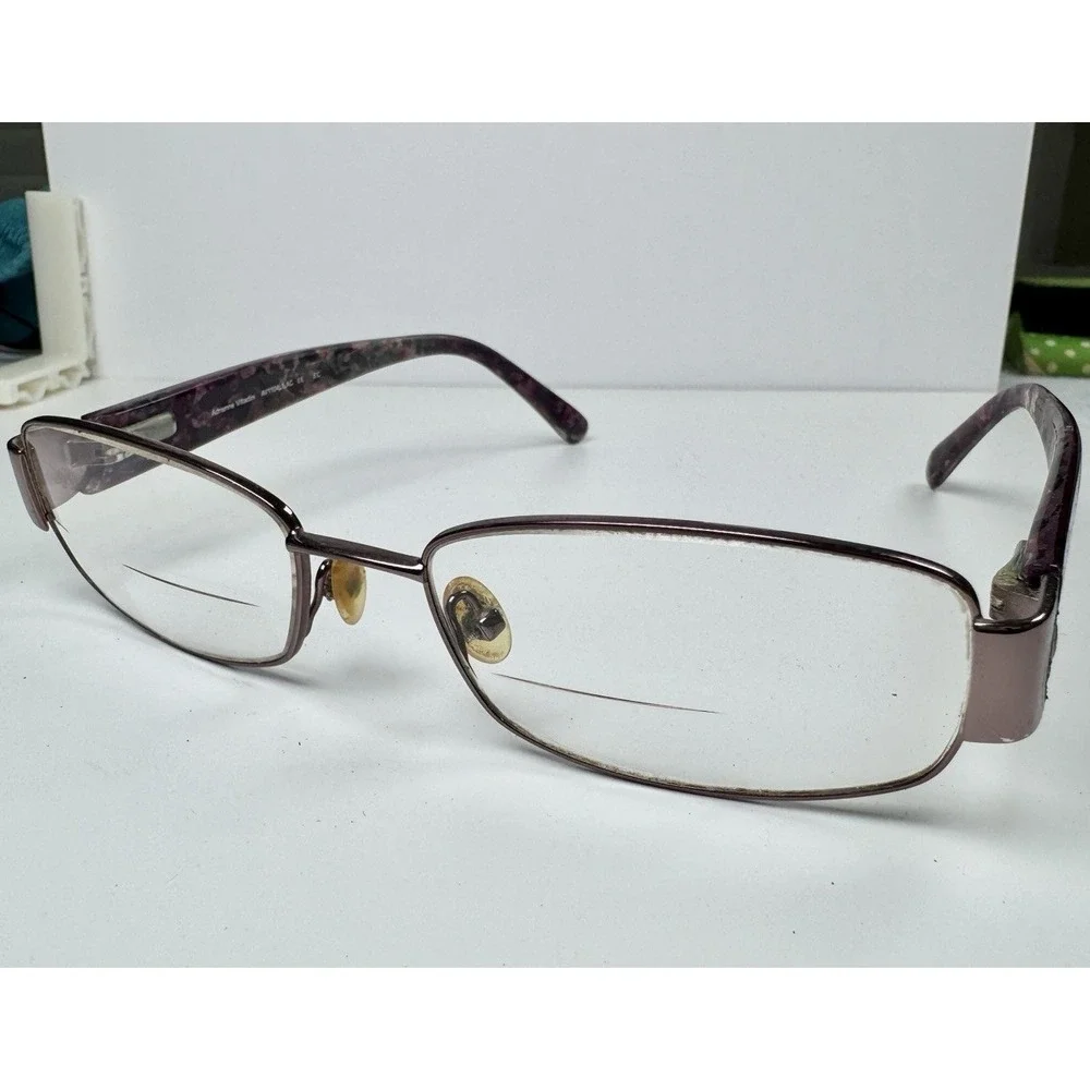 Adrienne Vittadini AV1104 Lilac Eyeglasses‎ 53-17-135 Purple Marble Frames Only
